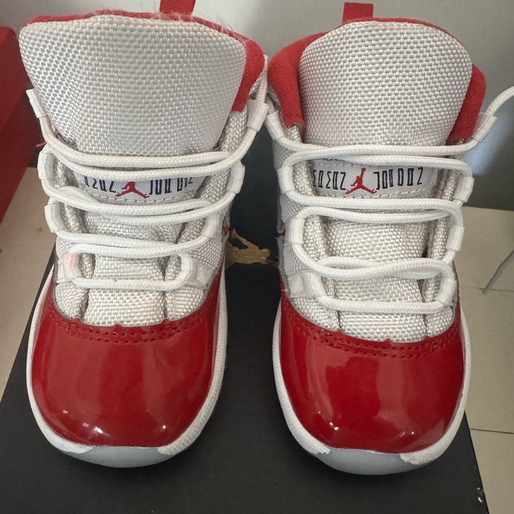Kids Red and White Sneakers